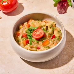 Tartare d'aubergine fumée